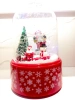Navidad pequeños regalos papá noel muñeco de nieve caja de música con luz regalo amigo navidad ambiente decoración details Picture